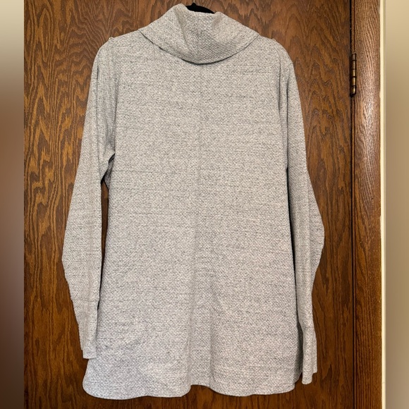 Duluth Trading Co. Women’s Textured Jacquard Funnelneck Tunic - XL - Picture 6 of 7